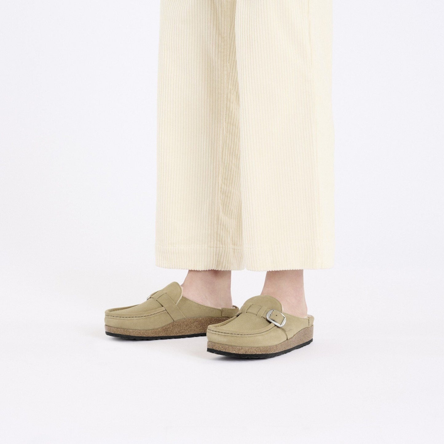 Buckley Shearling | Suede | Taupe - clog - Birkenstock