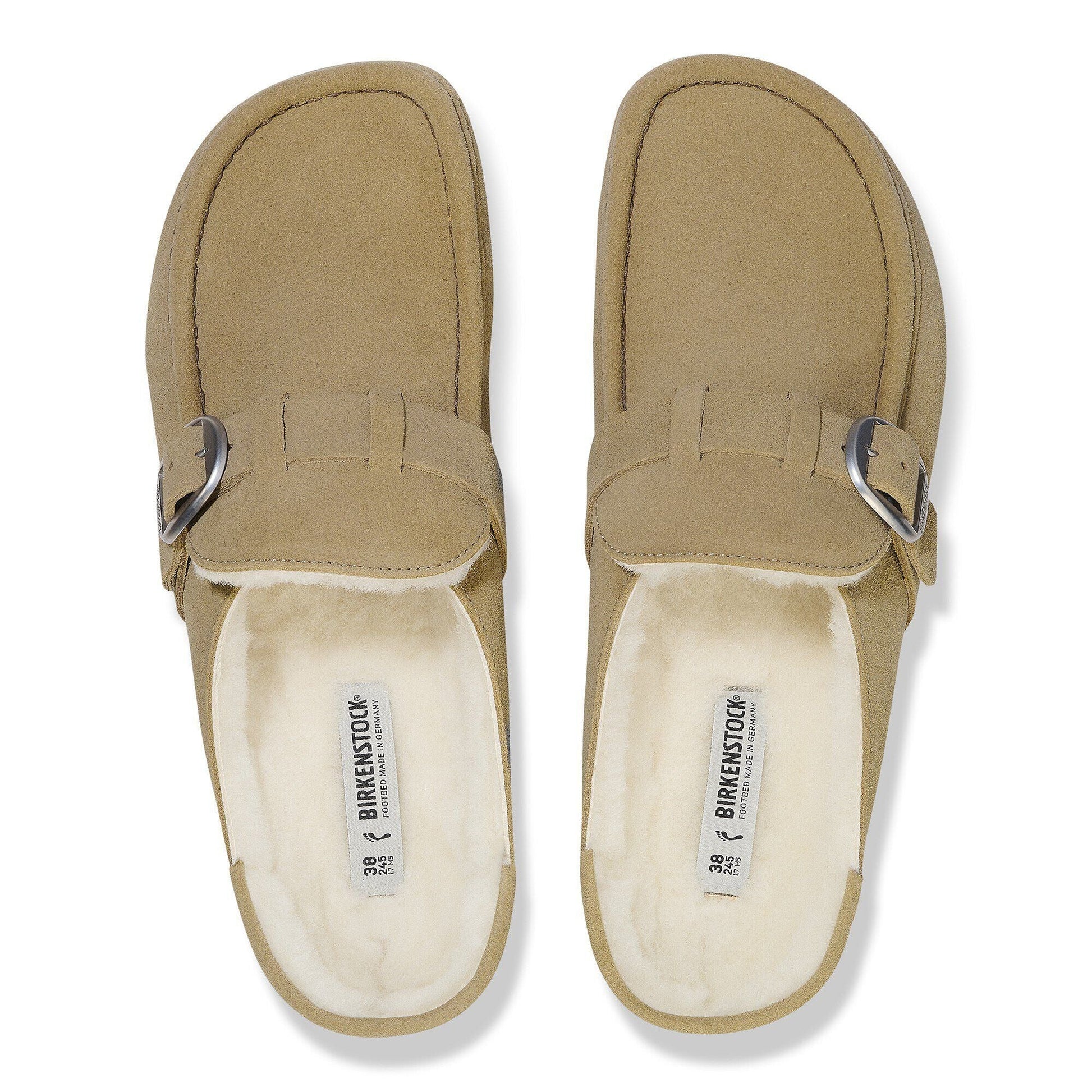 Buckley Shearling | Suede | Taupe - clog - Birkenstock