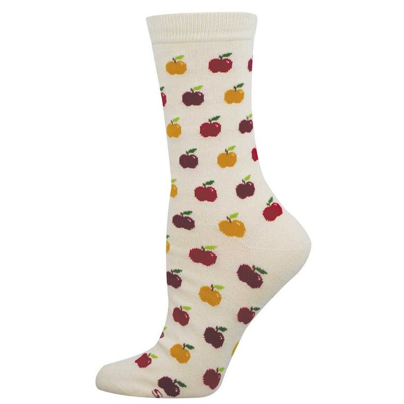 Bushels Of Apples | Women | Ivory - socks - Socksmith