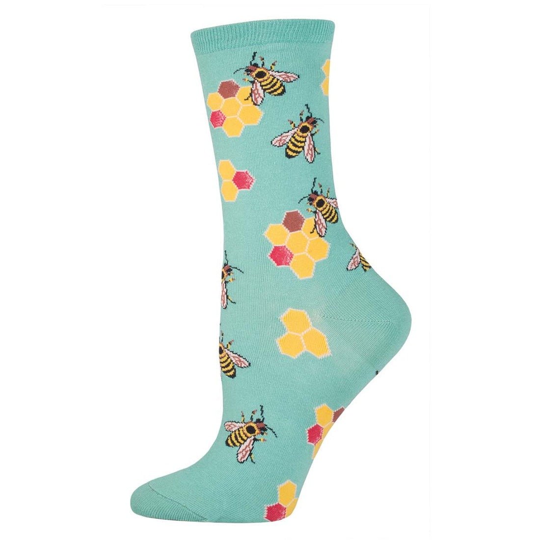 Busy Bees | Women | Seafoam - socks - Socksmith