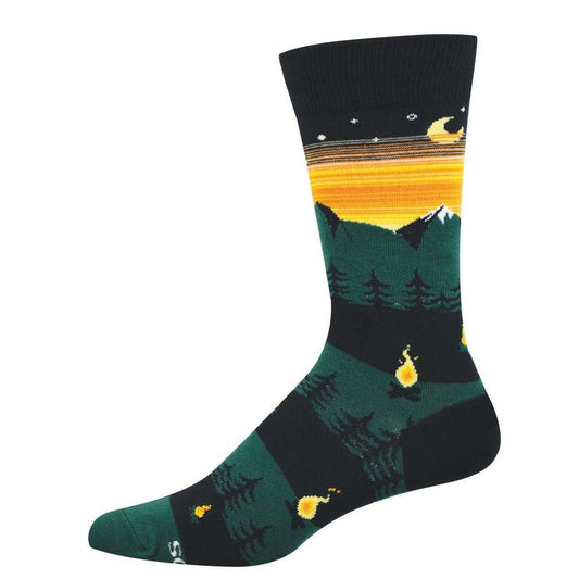 Campfire Vibes | Men | Black - socks - Socksmith