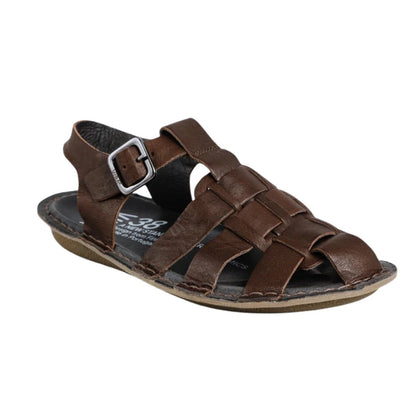 Capri | Leather | Cocoa Brown - sandals - VIBAe