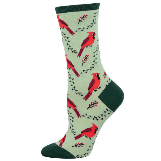 Cardinal Tracks | Women | Mint - Socks - Socksmith