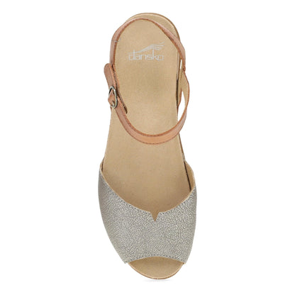 Cass | Leather | Platino/Tan - sandals - Dansko