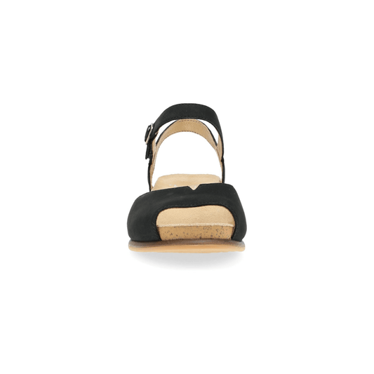 Cass | Milled Nubuck | Black - Sandals - Dansko