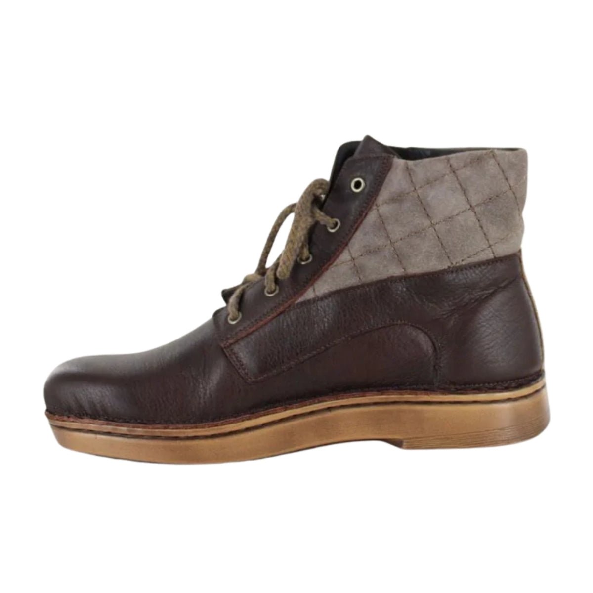 Castera | Leather/Suede | Soft Brown/Taupe Gray/Saddle Brown - Boot - Naot