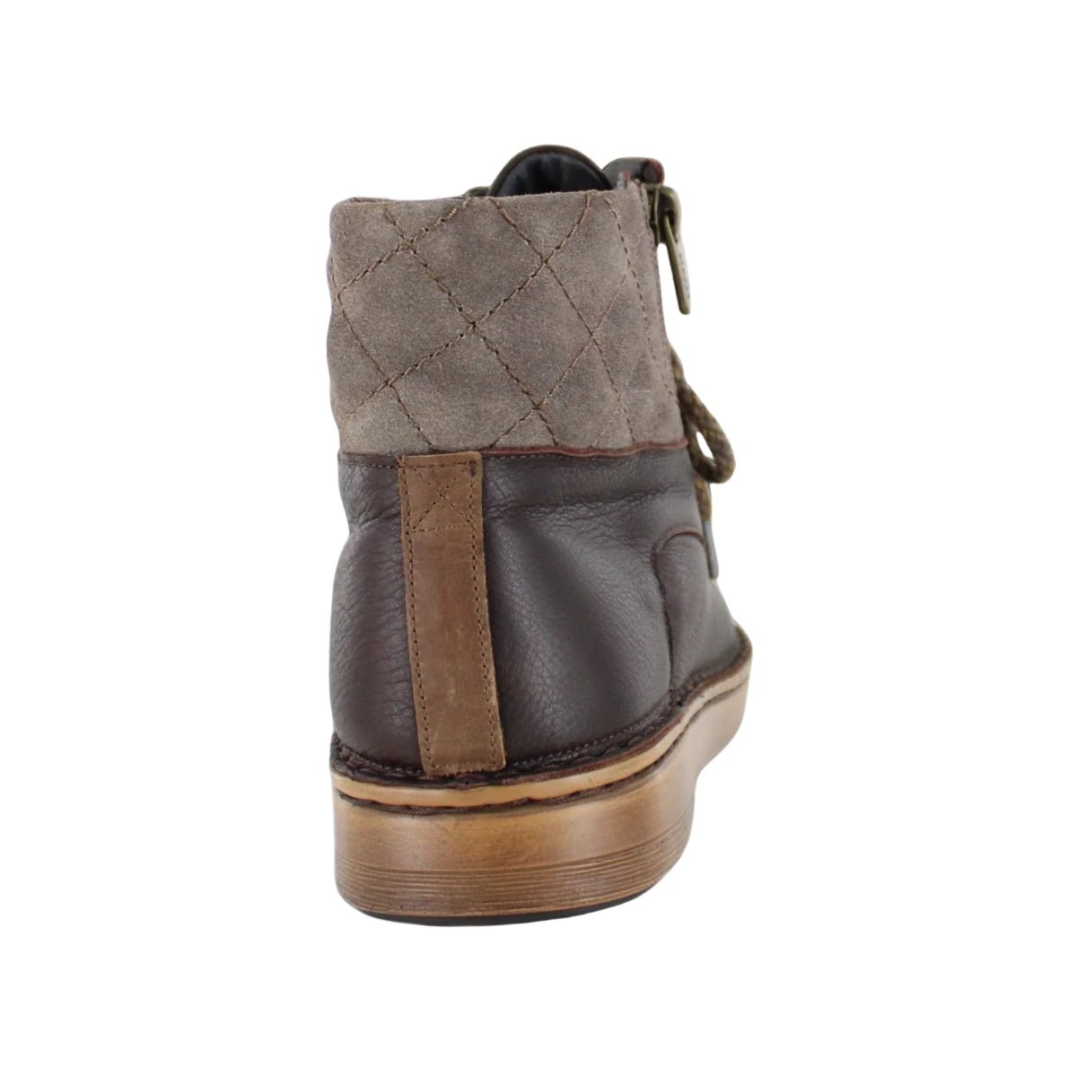 Castera | Leather/Suede | Soft Brown/Taupe Gray/Saddle Brown - Boot - Naot