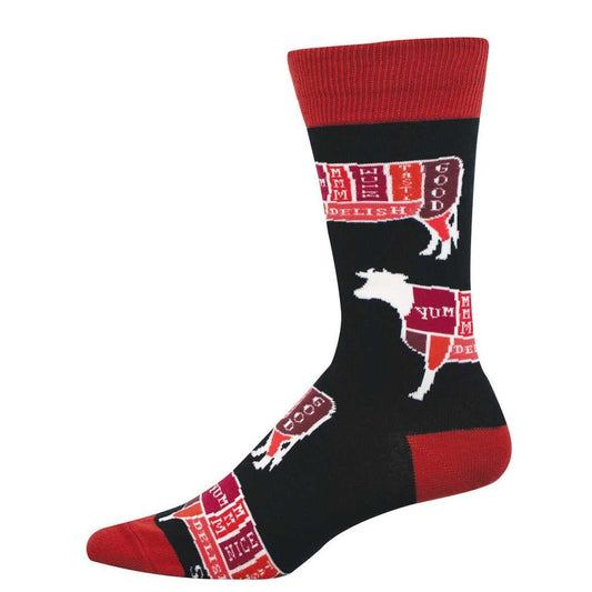Cattle Cuts | Men | Black - socks - Socksmith