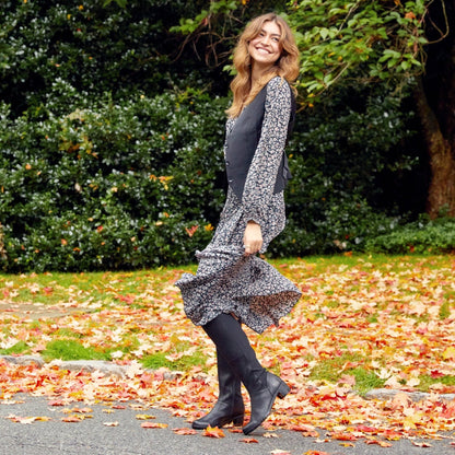 Celestine | Textile/Burnished Nubuck | Black - Boot - Dansko