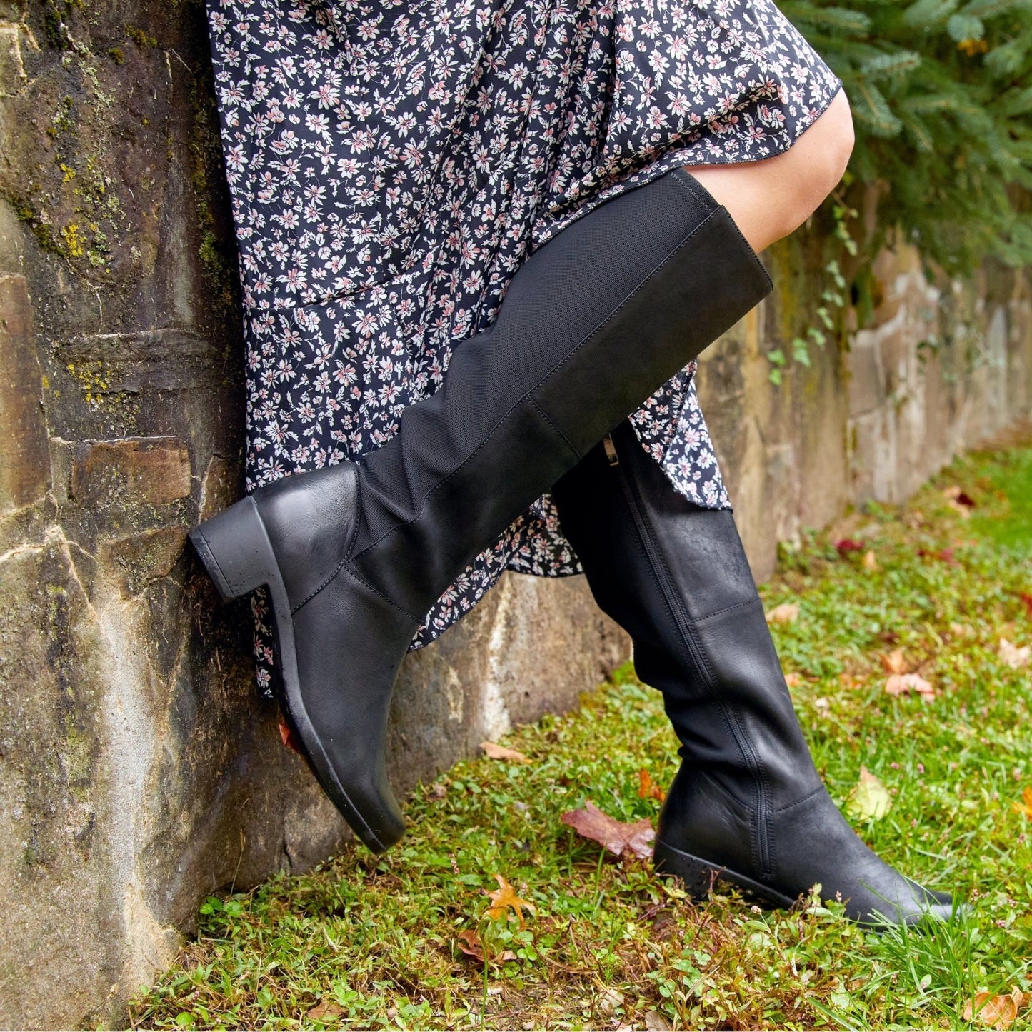 Celestine | Textile/Burnished Nubuck | Black - Boot - Dansko