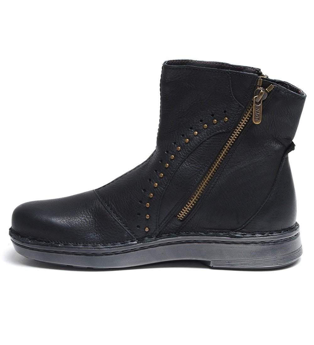 Cetona | Leather | Soft Black - Boot - Naot