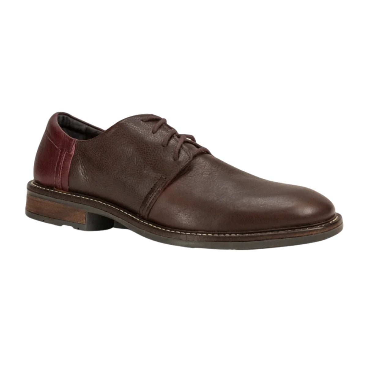 Chief | Men | Leather | Soft Brown/Soft Bordeaux - shoe - Naot