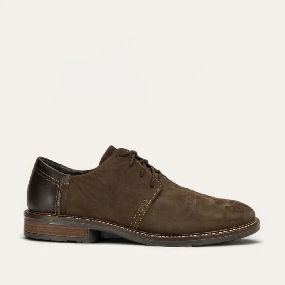 Chief | Nubuck/Leather | Oily Brown/French Roast - Shoe - Naot