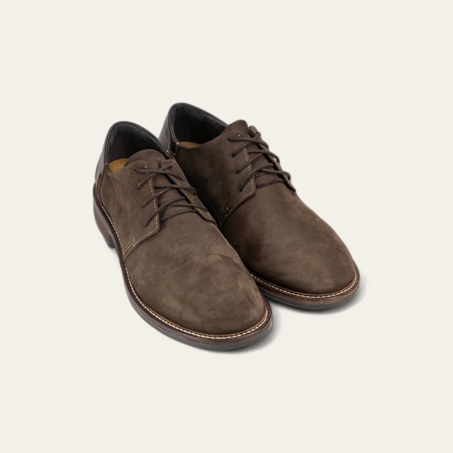 Chief | Nubuck/Leather | Oily Brown/French Roast - Shoe - Naot