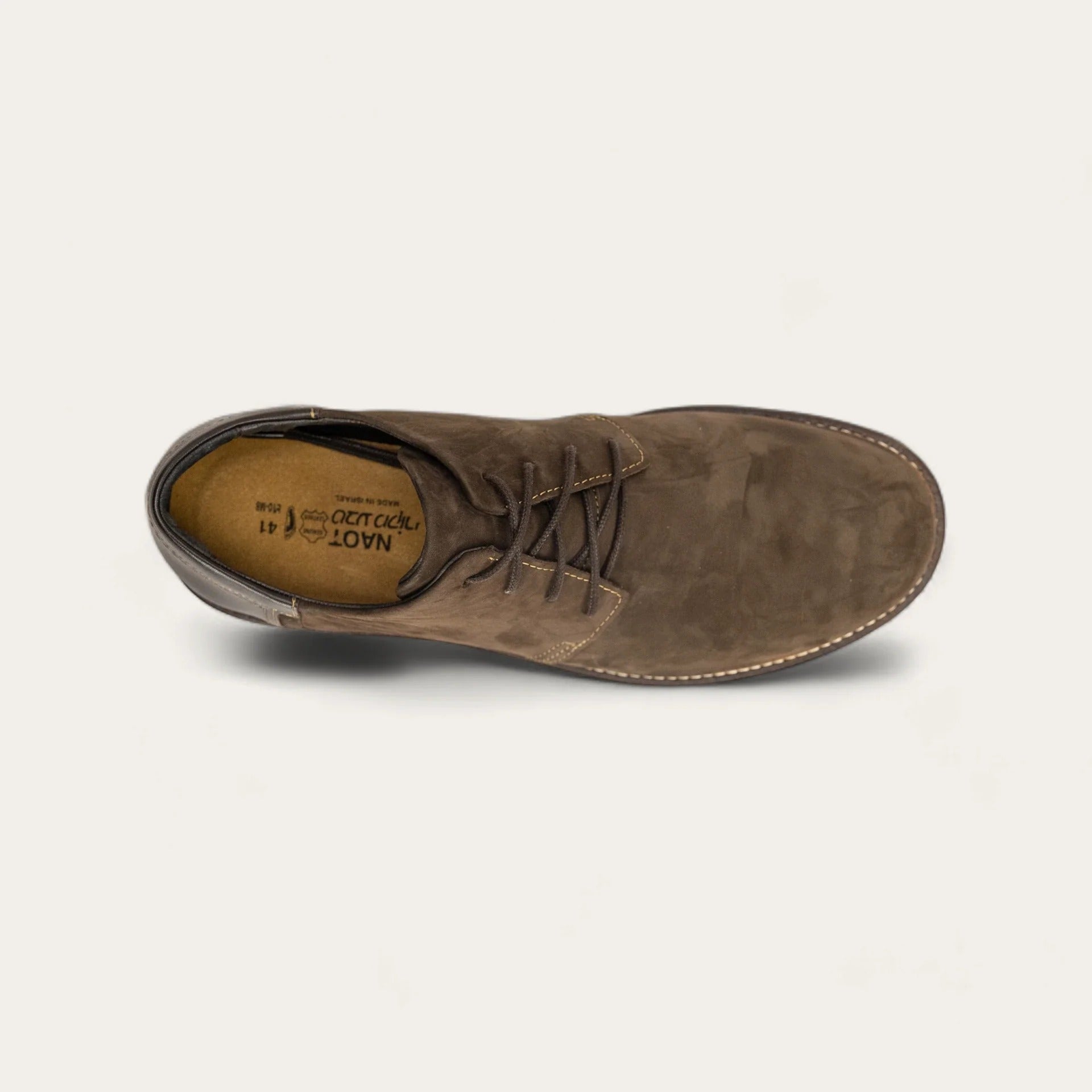 Chief | Nubuck/Leather | Oily Brown/French Roast - Shoe - Naot
