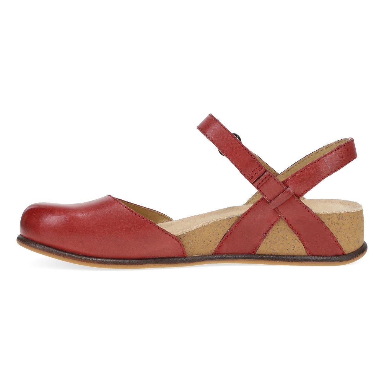 Christine | Burnished Nappa | Red - sandals - Dansko