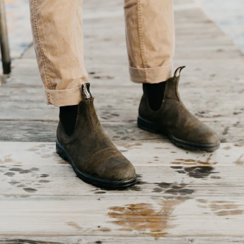 Classic 550 Chelsea Boot #1615 | Suede | Dark Olive – Birkenstock