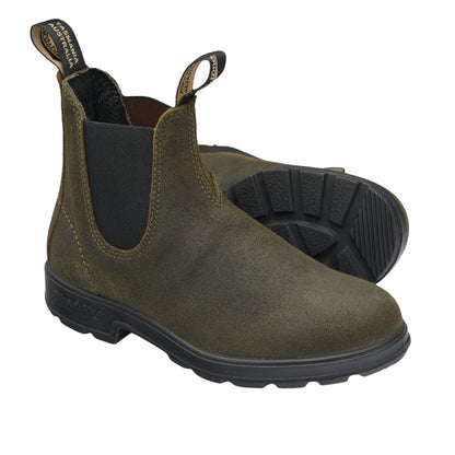 Classic 550 Chelsea Boot 1615 | Suede | Dark Olive - Boot - BLUNDSTONE
