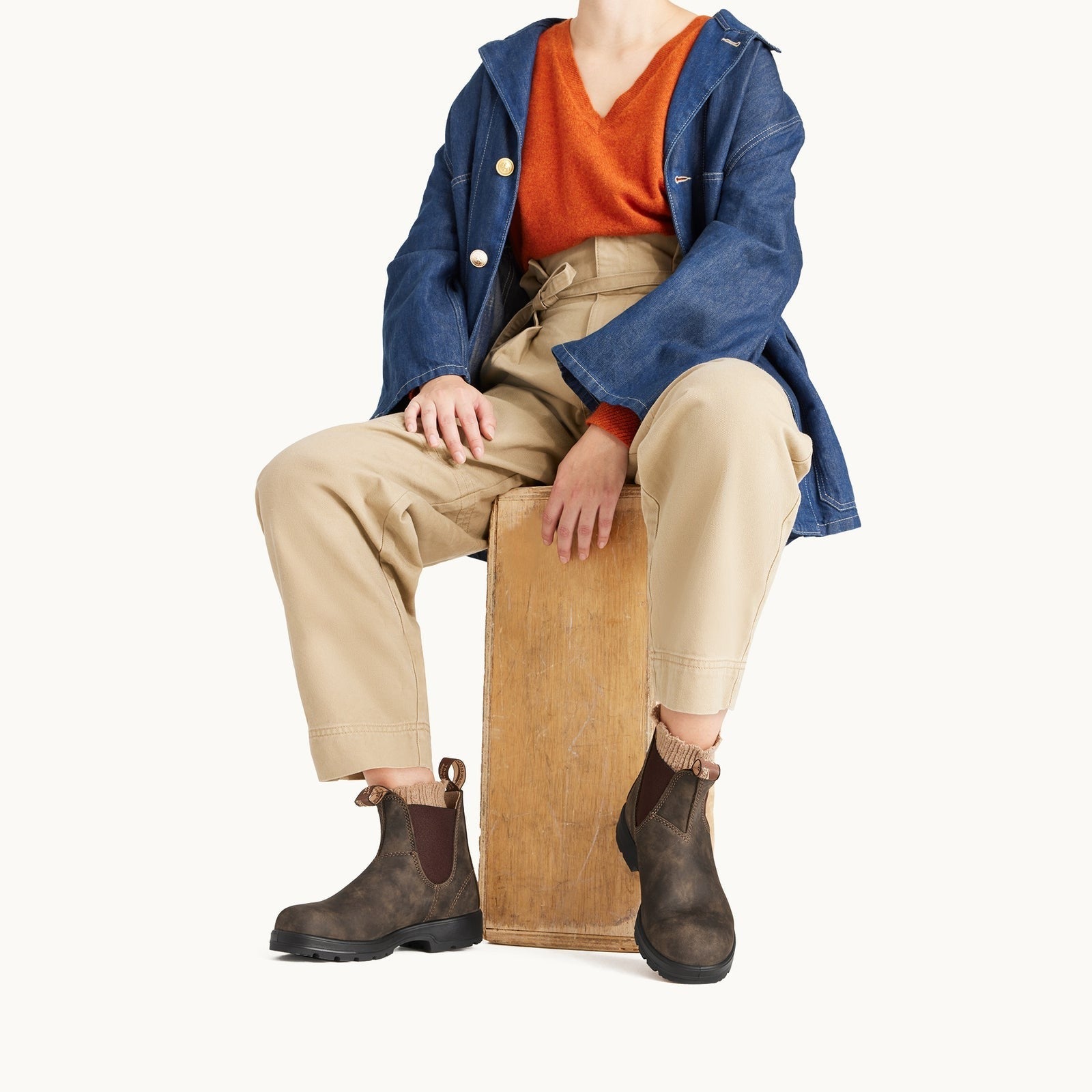 Classic 550 Chelsea Boot 585 | Leather | Rustic Brown - Boot - BLUNDSTONE