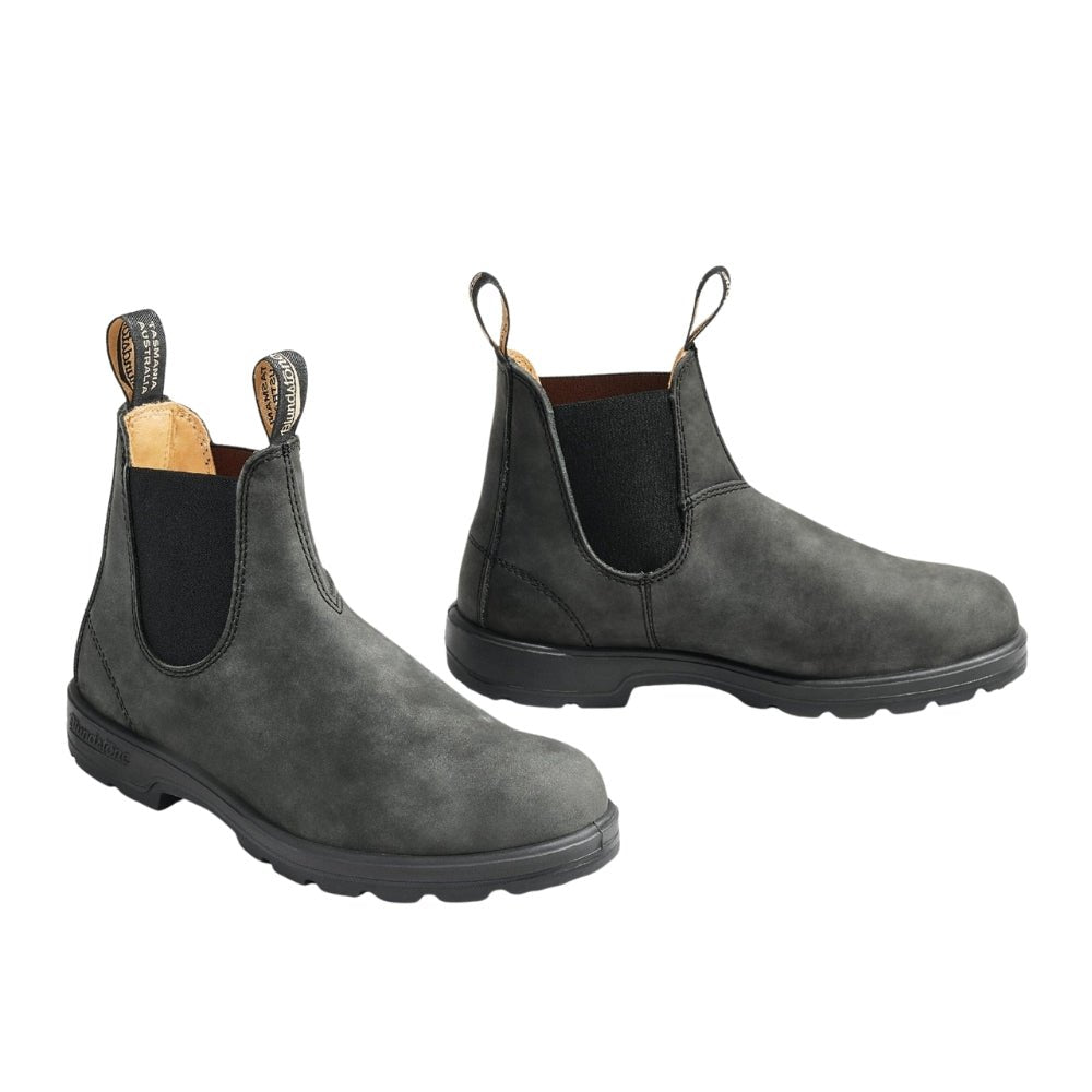 Classic 550 Chelsea Boot 587 | Leather | Rustic Black - Boot - BLUNDSTONE