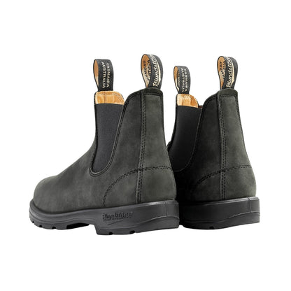 Classic 550 Chelsea Boot 587 | Leather | Rustic Black - Boot - BLUNDSTONE