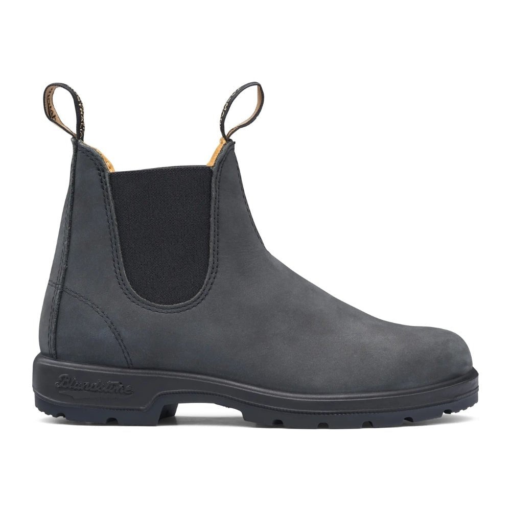 Classic 550 Chelsea Boot 587 | Leather | Rustic Black - Boot - BLUNDSTONE