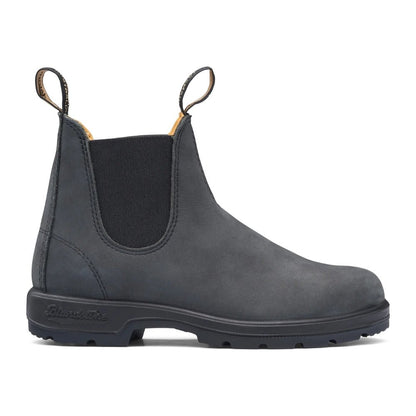 Classic 550 Chelsea Boot 587 | Leather | Rustic Black - Boot - BLUNDSTONE