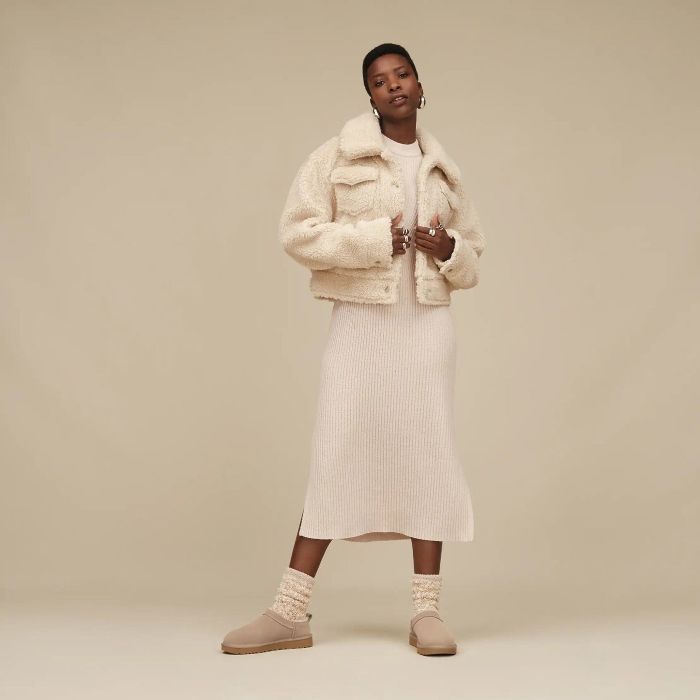 Classic Micro Boot | Women | Suede/Sheepskin | Sand - Boot - UGG