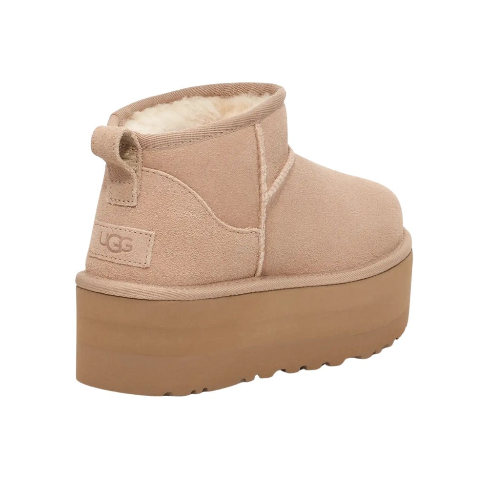 UGG クラシック　ウルトラミニプラットフォーム　23 サンド Classic Ultra Mini Platform | Women | Suede | Sand – Birkenstock