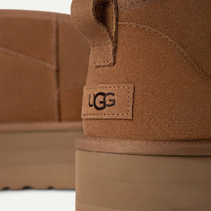 Classic Ultra Mini Platform | Women | Suede/Sheepskin | Chestnut - Boot - UGG