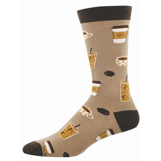 Coffee, Coffee, Coffee | Bamboo | Men | Brown - socks - Socksmith