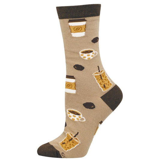 Coffee, Coffee, Coffee | Bamboo | Women | Brown - socks - Socksmith