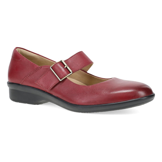 Collette | Burnished Nubuck | Red - shoe - Dansko