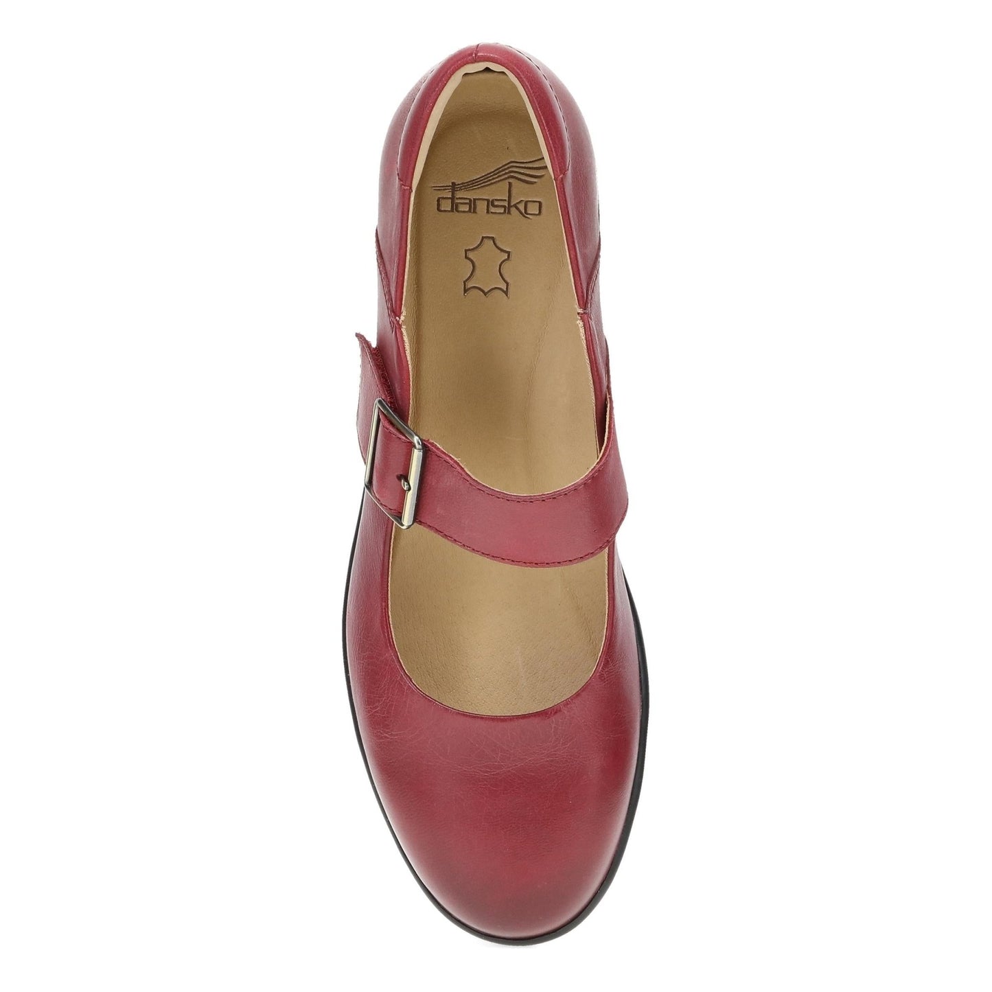 Collette | Burnished Nubuck | Red - shoe - Dansko