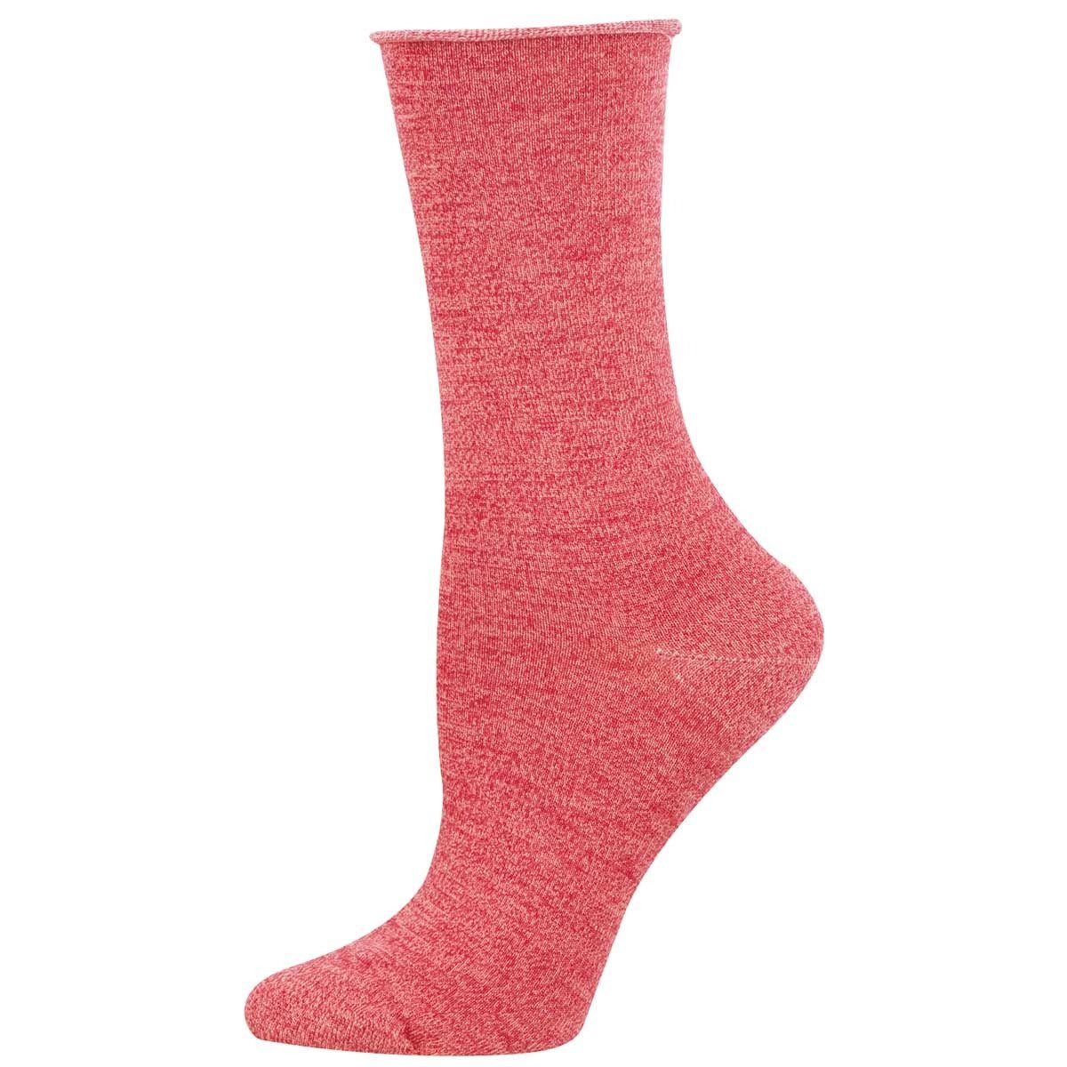Comfort Solid | Bamboo | Women | Red Heather - socks - Socksmith