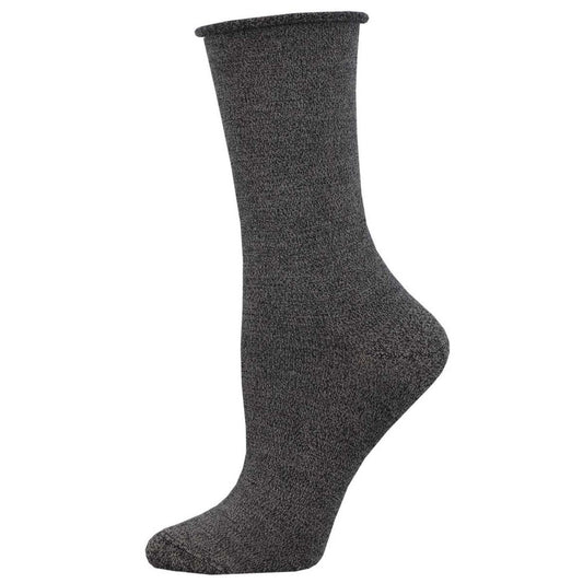 Comfort Solid Socks | Bamboo | Women | Charcoal - socks - Socksmith