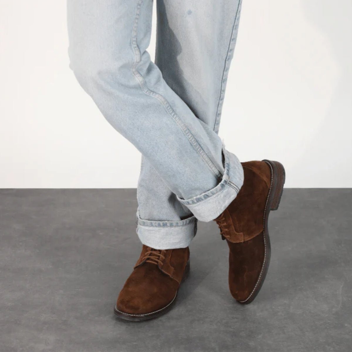 Commander | Men | Suede | Seal Brown - Boot - Naot