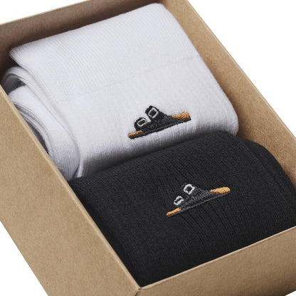 Cotton Ribbed Socks Multi Pack | White & Black - socks - Birkenstock