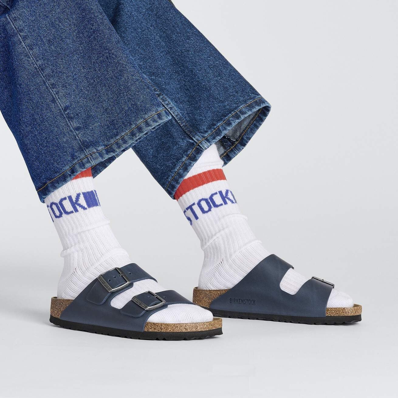 Cotton Tennis Socks | White/Red/Blue - socks - Birkenstock