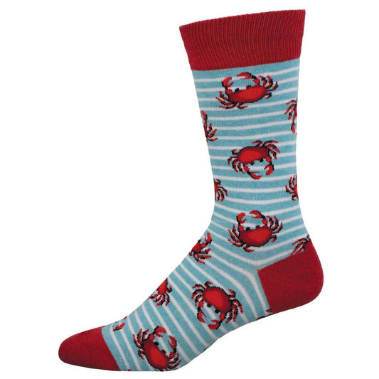 Crabby Crew | Men | Blue Heather - Socks - Socksmith