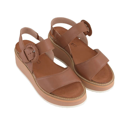 Crepe | Leather | Caramel/Camel - sandals - Naot