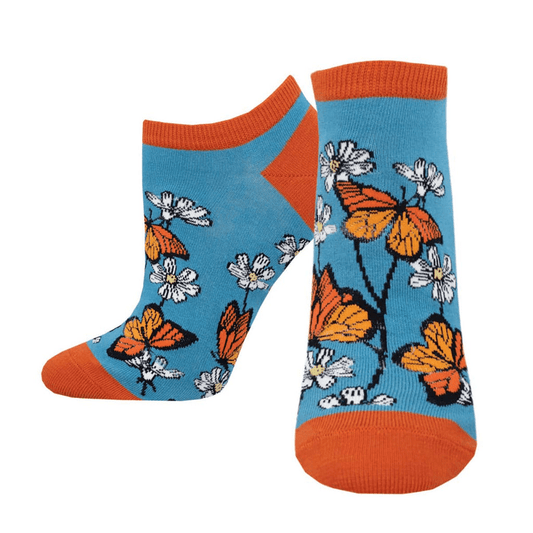 Daisy Monarchy Short | Women | Blue - Socks - Socksmith