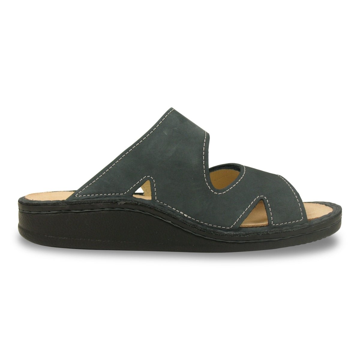 Danzig Classic | Men | Nubuck | Corso Blue - sandals - Finn Comfort