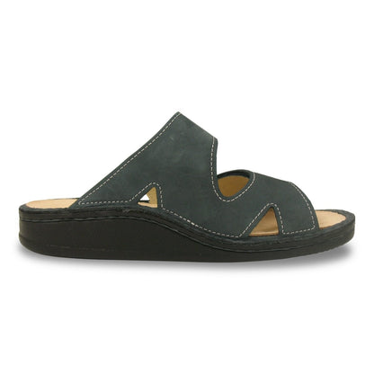 Danzig Classic | Men | Nubuck | Corso Blue - sandals - Finn Comfort