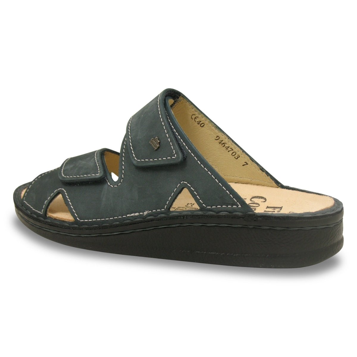 Danzig Classic | Men | Nubuck | Corso Blue - sandals - Finn Comfort