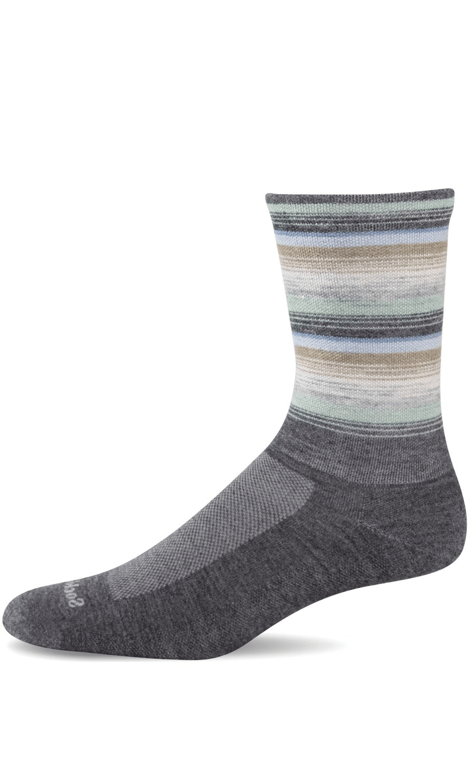 Desert Stripe | Women | Charcoal - Socks - Sockwell