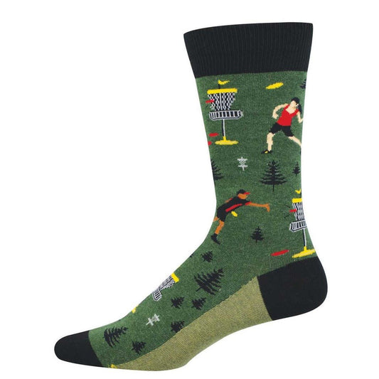 Disc Golf | Men | Green Heather - MEN HOSE - Socksmith