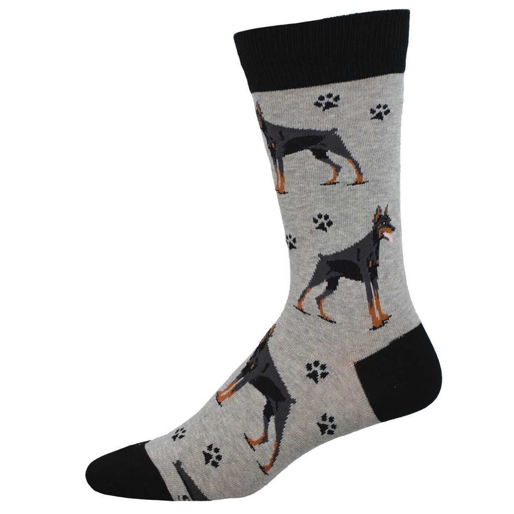 Doberman | Gray Heather - Socks - Socksmith