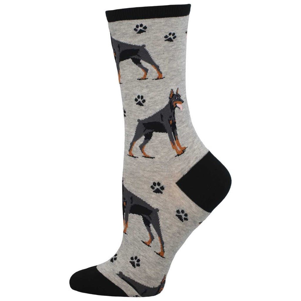 Doberman | Gray Heather - Socks - Socksmith