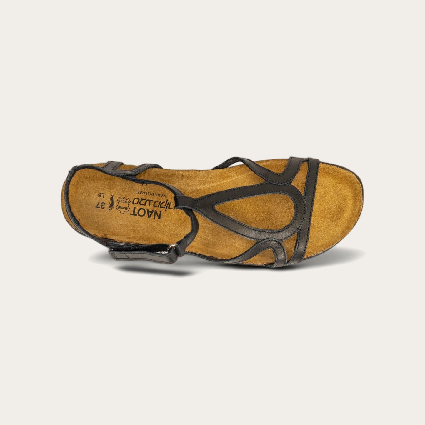 Dorith | Leather | Black Raven - SANDAL - Naot